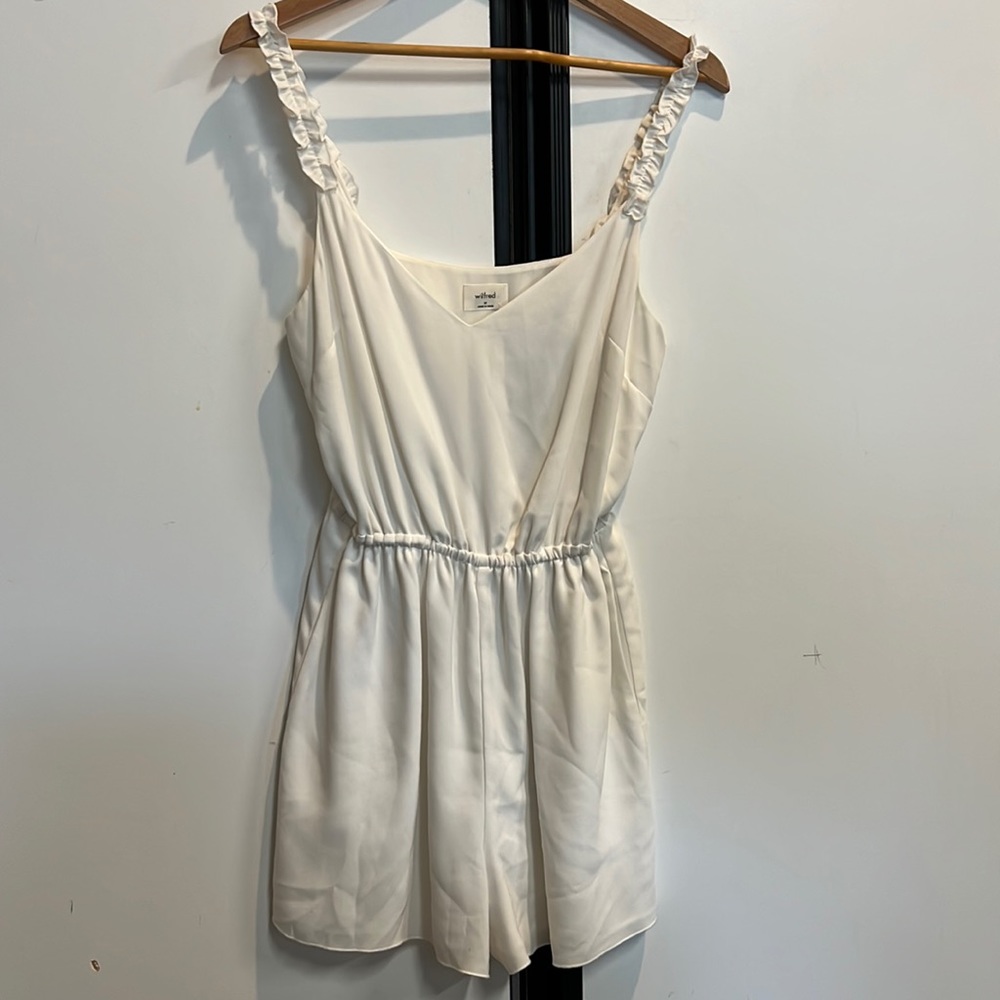 Aritzia Wilfred white romper